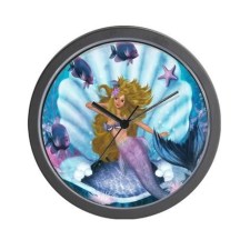 Mermaid Wall Clock - $37.50 CDN